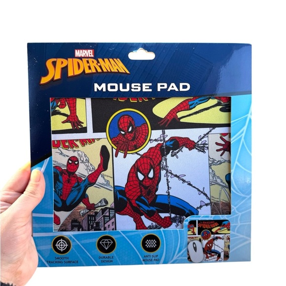 Marvel Spider-Man Comic Mouse Pad - Red, Blue, Yellow - Picture 1 of 1